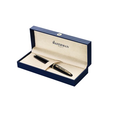 Vulpen Waterman Carene Sea black lacquer GT medium