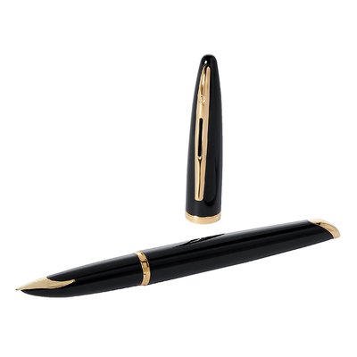 Vulpen Waterman Carene Sea black lacquer GT medium