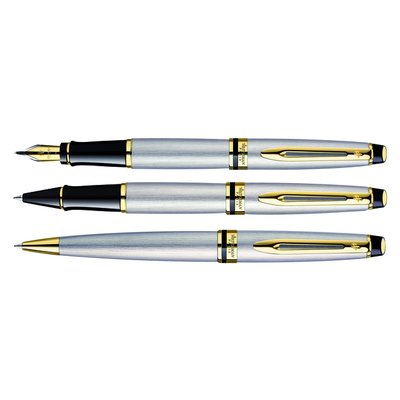 Vulpen Waterman Expert stainless steel GT medium