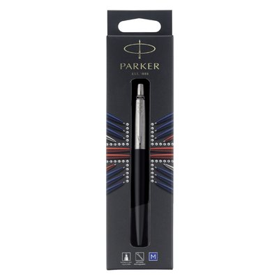 Balpen Parker Jotter Bond street black CT medium blister à 1 stuk
