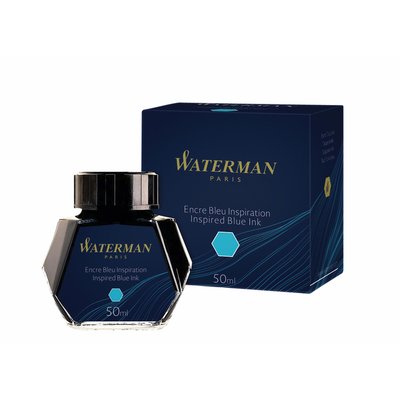 Encre pour Stylo Plume Waterman 50ml bleu pacifique