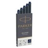 Inktpatroon Parker Quink permanent blauwzwart pak à 5 stuks foto