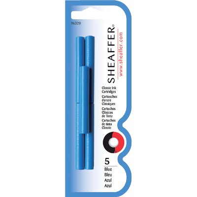 Inktpatroon Sheaffer skrip classic blauw blister à 5 stuks