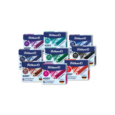 Inktpatroon Pelikan 4001 rood 6 stuks
