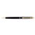 Stylo bille Waterman Hémisphère Noir Laqué GT Medium