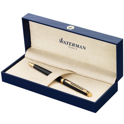 Stylo bille Waterman Hémisphère Noir Laqué GT Medium