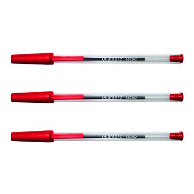 Balpen Quantore Stick rood medium