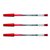 Balpen Quantore Stick rood medium