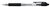 Balpen Quantore Grip drukknop zwart medium