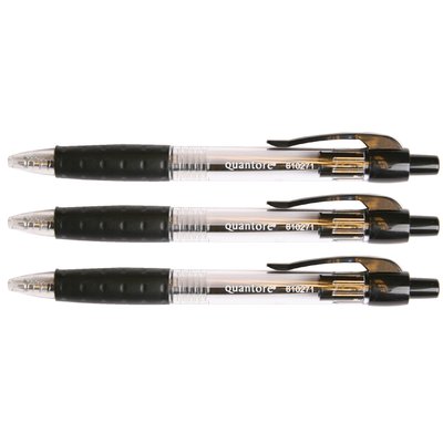Stylo bille Grip Quantore rétractable Medium noir
