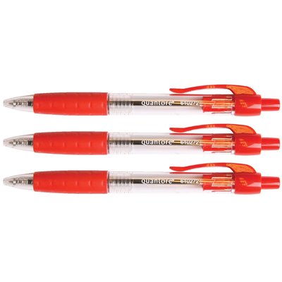 Stylo bille Grip Quantore rétractable Medium rouge