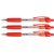 Stylo bille Grip Quantore rétractable Medium rouge