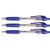 Balpen Quantore Grip drukknop blauw medium