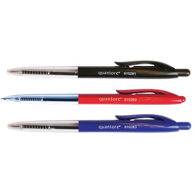 Stylo bille Stick Quantore rétractable Medium bleu