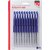 Balpen Quantore drukknop blauw 10 stuks