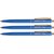 Stylo bille Quantore rétractable avec clip métal Medium bleu