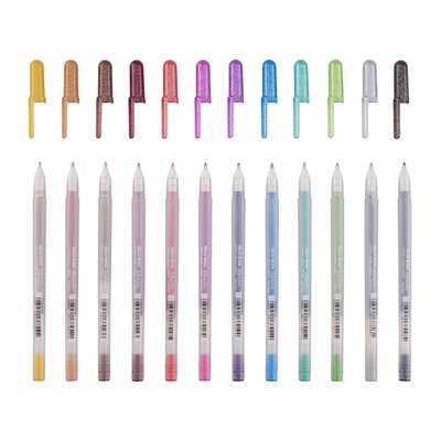 Gelschrijver Sakura Gelly Roll Metallic set à 12 kleuren