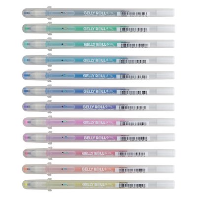 Stylo gel Sakura Gelly Roll Stardust set 12 couleurs