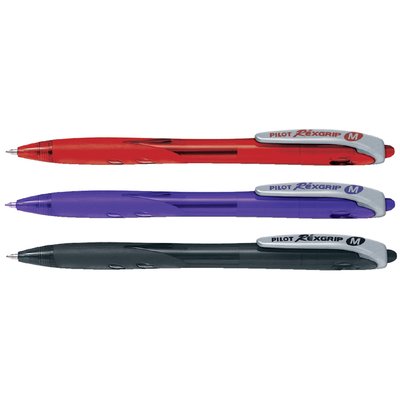Balpen PILOT Begreen Rexgrip medium rood