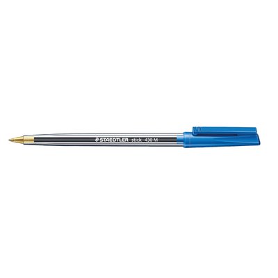 Stylo bille Staedtler Stick 430 Medium bleu