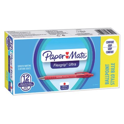 Balpen Paper Mate Flexgrip Ultra medium rood