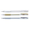 Gelschrijver Pentel K118 Grip medium zilver foto