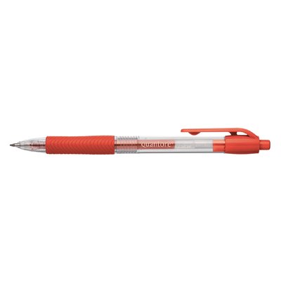 Stylo Gel Quantore Grip rétractable 0,7mm rouge