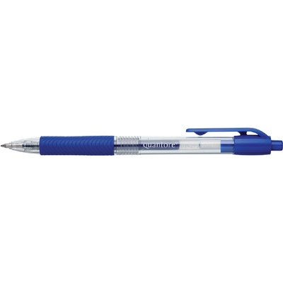 Stylo Gel Quantore Grip rétractable 0,7mm bleu