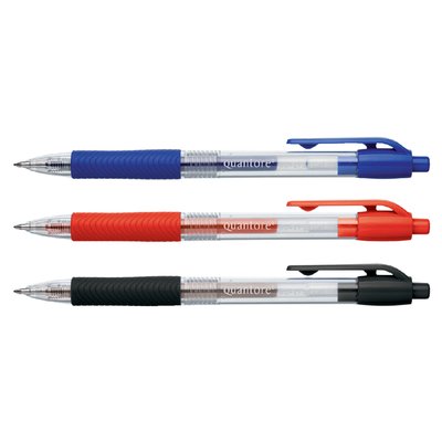 Stylo Gel Quantore Grip rétractable 0,7mm bleu