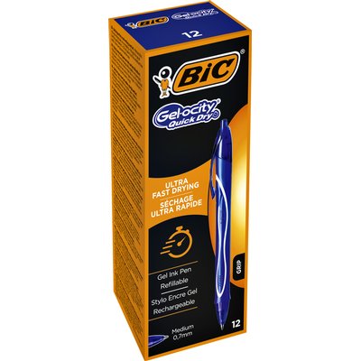 Gelschrijver Bic Gel-ocity quick dry medium blauw