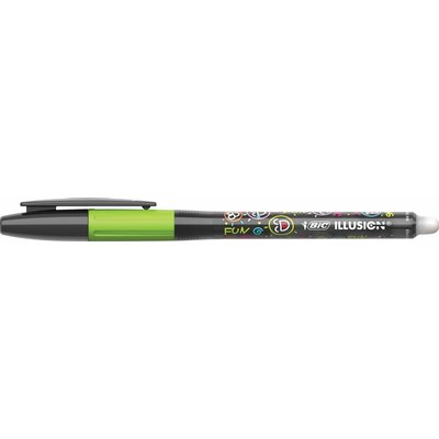Gelschrijver Bic Gel-ocity illusion medium zwart