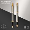 Stylo bille et roller Parker IM Brushed Metal GT Medium 2 pièces Photo