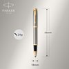 Stylo bille et roller Parker IM Brushed Metal GT Medium 2 pièces Photo