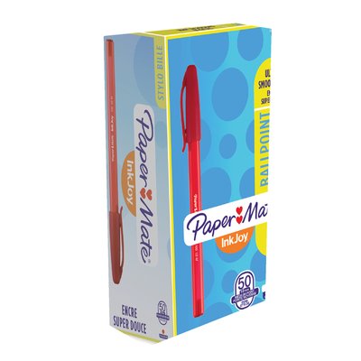 Balpen Paper Mate Inkjoy 100 medium rood