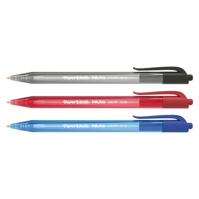 Balpen Paper Mate Inkjoy 100RT medium zwart