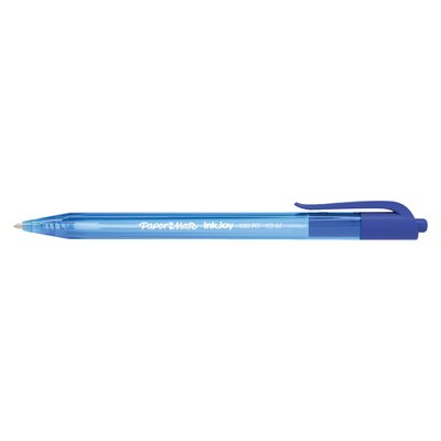 Balpen Paper Mate Inkjoy 100RT medium blauw valuepack 80+20 gratis