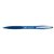 Balpen Bic Atlantis soft metalen clip clic medium blauw