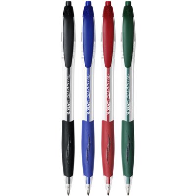 Balpen Bic Atlantis classic grip clic medium blauw