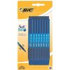 Balpen Bic soft feel clic grip blauw medium blister à 15 stuks foto
