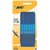 Balpen Bic soft feel clic grip blauw medium blister à 15 stuks