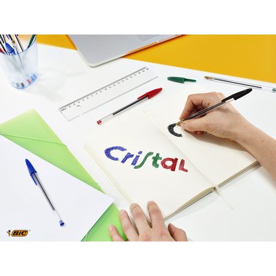 Stylo bille BIC Cristal Medium vert