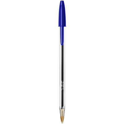 Stylo bille BIC Cristal Medium bleu boîte transparente