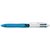 Stylo bille BIC 4 Couleurs Grip Medium bleu clair