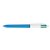 Balpen Bic 4kleuren medium lichtblauw