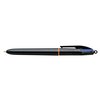 Balpen Bic 4kleuren Pro met ring medium zwart foto