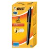 Balpen Bic 4kleuren Pro met ring medium zwart foto