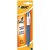 Balpen Bic 4kleuren medium lichtblauw blister à 1 stuk