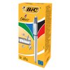 Balpen Bic 4kleuren shine medium zilver foto