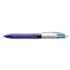 Stylo bille BIC 4 couleurs Grip Medium violet Photo
