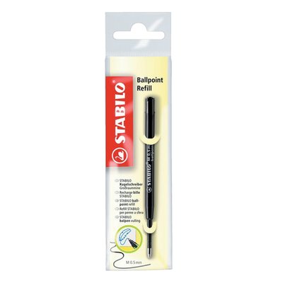 Recharge stylo bille Standard STABILO Medium noir